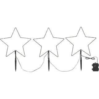 Sygonix Weihnachtsstern LED Warmweiß 0,0 m Schwarz