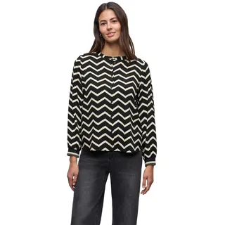 Street One Damen Bluse mit Zick-Zack-Muster
