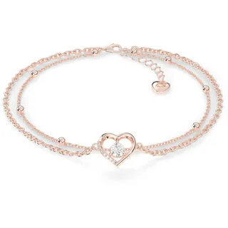 SERASAR Fußkette Damen Schmuck 925 Sterling Silber 18 Karat Rose gold Kette Mädchen Fussketterl Geschenk Idee Valentinstag Jahrestag Geburtstag Geschenke für Frauen