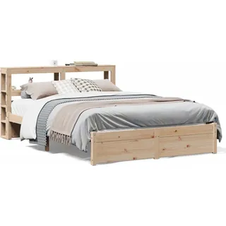 vidaXL Bettgestell mit Kopfteil ohne Matratze 120x200 cm - Braun