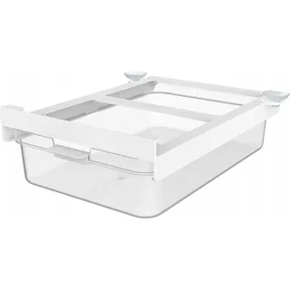 Kühlschrankschublade - Transparent - Weiß - Kunststoff - 2600 ml - Weiß