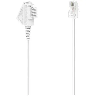 Hama DSL-Box-Kabel, TAE-F-Stecker - 1x RJ45-Stecker 8p2c] 3 m, Weiß