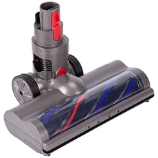 Trade-Shop Elektrische Turbobürste/Bodendüse/Teppichbürste mit LED für Dyson V7, V8, V10, V11, V15, SV10, SV12 Staubsauger/mit Laufrollen