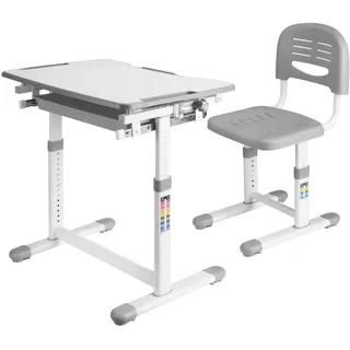 [en.casa] Kindertisch Sala 2-tlg. grau