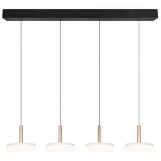Trio CELESTE 1-flg. 22 cm rund braun Metall, Glas