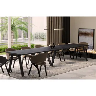 endo-moebel Esstisch Graphit, Rechteckig,Rechteckig, 90x75x130 cm, Esszimmer, Tische, Esstische