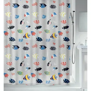 Spirella Duschvorhang Fish 180 x 200 cm mehrfarbig