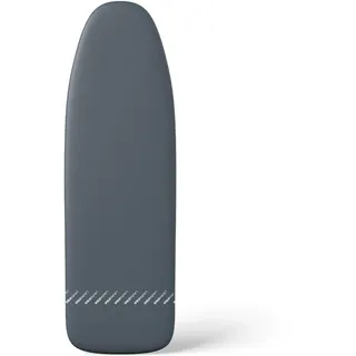 Laurastar Bügelbezug Universalcover Grau, Einzigartiges Laurastar-Design, 131cm x 55cm, 100 % Baumwolle, Praktisches Klipp-System, Geeignet für alle Bügeltische anderer Marken, Waschmaschinenfest