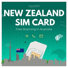 travSIM Neuseeland SIM Karte | 10GB Mobile Daten bei 4G/5G Geschwindigkeiten | Kostenloses Roaming in Australien | Der Plan der Prepaid SIM Karte Neuseeland ist 30 Tage gültig