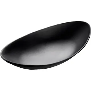 Garcia de Pou 6 Stück, ovale Schüsseln 'Asami Ware', 31,5 x 16,5 x 6 cm, Schwarz, Melamin