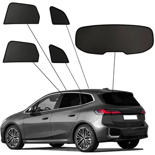 SunClip Sicht- & Sonnenschutz kompatibel mit BMW 2er Active Tourer (U06) 2021-, Schwarz