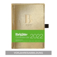 Brigitte Goldkalender 2023 - Buchkalender - Taschenkalender - Lifestyle - 10x14