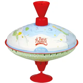 Lena 52248 Der Kleine Prinz Brummkreisel Ø19 cm, Metall Kreisel, Schwungkreisel aus Blech, klassischer Pumpkreisel, Blechkreisel mit Spitze, Spielzeugkreisel für Kinder ab 18 Monate, Mittel