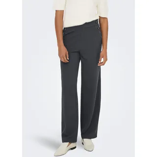 Only Onlrina Button Pant JRS Noos Schlupfhose Blau Graphit M 32