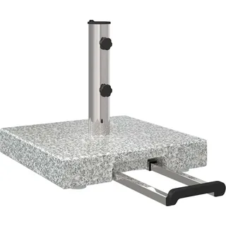 vidaXL Sonnenschirmständer Grau 41 x 41 x 37 cm Granit - Grau