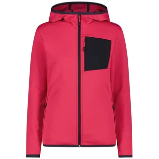 CMP Woman Fleece Jacket FIX Hood carminio (C839) 44