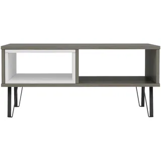 Livetastic Couchtisch Weiß Eiche dunkel 60 x 41,1 cm
