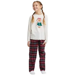 Pompea Luxembourg Langarm-pyjama - Beige - 4-5 Jahre