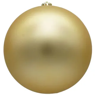 XXL Weihnachtskugeln groß für den Außenbereich, frostsicher und wetterfest 20 oder 30 cm (Ø 25 cm, Gold matt)