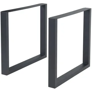 [en.casa] Tischgestell-Set, Schwarz