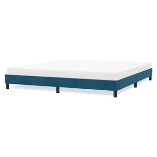 Bettgestell Dunkelblau 180x220 cm Samt