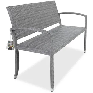 CASARIA Gartenbank 122 x 58 x 87 cm Grau