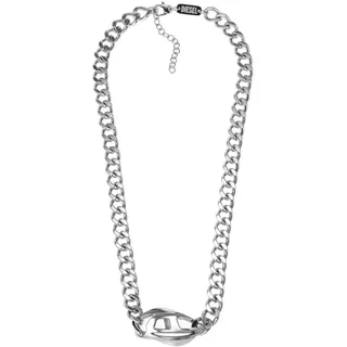 Diesel Herrenkette aus Edelstahl mit Karabinerverschluss