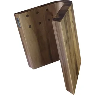 Legno Art Magnetic Block de Messer und elegante Küche Display - geschwungenes Design - schmutzabweisend - de Holz de Walnuss handgefertigt in Italien - 10 Kapazität de Messer - Braun
