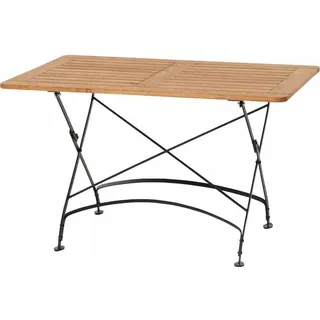 Siena Garden Gartenklapptisch 120 x 80 x 78 cm Schwarz/Bronze