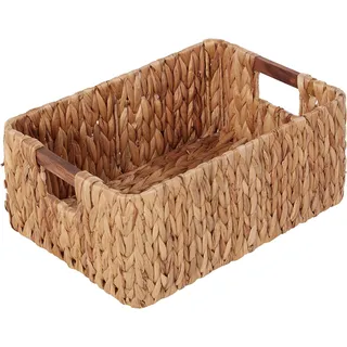 Home Affaire Flechtkorb Aufbewahrungskorb 39 x 27 x 16 cm beige