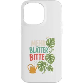 Hülle für iPhone 14 Pro Max Monstera Deliciosa I Tropische Zimmerpflanze Topf Zucht