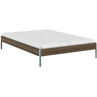 Karup Design »CORE BED Bodenbett, Holzrahmen, Futonbett, Jugendbett, Holzbett« Massivholzbett mit Lattenrost, Kiefer massiv, Doppelbett ohne Kopfteil