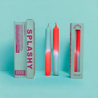 Rainbow Studio * Stabkerze 2er Set SPLASHY