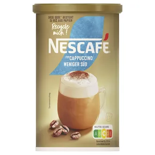 Nescafé Cappuccino Weniger Süß Instant-Kaffee 1 Packung 220 g