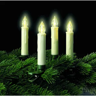 Christbaumkerzen 20 LED mit Fernbedienung mit Timer Höhe 10cm