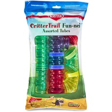 Kaytee CritterTrail Fun-nel anschließbarer bunter Kunststoffschlauch, groß, 16 Stück