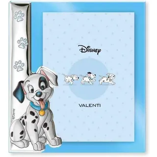 VALENTI & CO. Disney Baby La Carica dei 101 Bilderrahmen aus Silber für Tisch oder Nachttisch mit 3D-Details Dalmatiner Hund Lucky für Kinderzimmer, Geschenkidee für Taufe oder Geburtstag