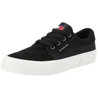 Tommy Jeans TJM Vulc. Skater Mix Material (Niedriger Schnitt (Schuhe), Herren, Schwarz (Black), 45 EU