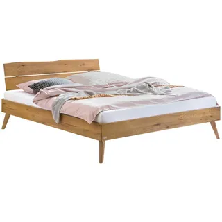 Hasena Bett , Wildeiche , Holz , Wildeiche , massiv , Höhe ca. 22 cm , 200x200 cm , in verschiedenen Größen erhältlich , Holzmöbel, Holzbetten, Sonstige Holzbetten