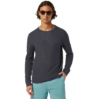 Scotch & Soda Waffle Regular Fit Langarm-t-shirt - Washed Black - M