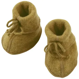 Engel Natur, Baby-Schühchen Fleece, 100% Wolle (kbT) (1 (50/56), Safran Melange)