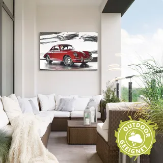 Artland Wandbild »Klassiker - Der Porsche 356«, Auto, (1 St.), als Alubild, Outdoorbild, Leinwandbild, Poster, Wandaufkleber, rot