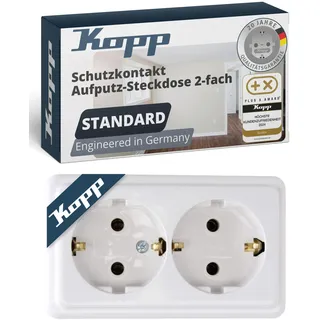 Kopp Doppelsteckdose 2 St. Weiß
