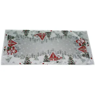 texpot Tischläufer 40 x 90 cm Schneemann Weihnachten Winterdorf