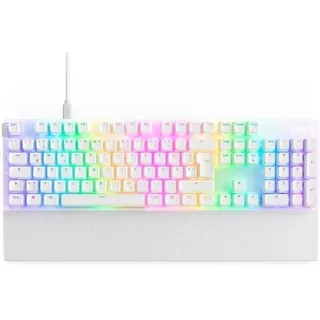 NZXT Function 2-2024 Optische Vollformat Gamingtastatur | RGB beleuchtet | 8K-Abfragerate | Lineare Opt. Switches | Einstellbare Auslösung | Hot-Swap | Gaming Keyboard| Weiß - DE (QWERTZ)