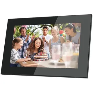 Lippa Frameo Digital Picture Frame 10" in glass - Black