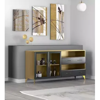 Sideboard Luxus schaukelnd Modern Wohnzimmer Kommoden Holz Kommode