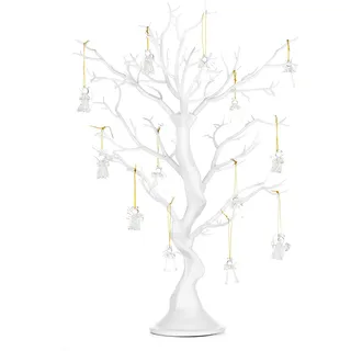 NUPTIO Deko Baum Osterbaum Weihnachtsbaum: 58cm Weiß Halloween Dekobaum für Innen Ostern Partei Tisch - künstlicher Tree Abziehbarer Äste und Zweige für Wohnzimmer Hochzeit