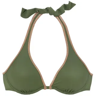 Bruno Banani Bügel-Bikini-Top Damen oliv Gr.38 Cup E