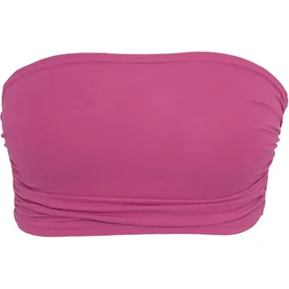 Urban Classics Damen Ladies Bandeau Top Bandeau Top,, per pack Pink (fuchsia 00106), Medium(Herstellergröße: M)